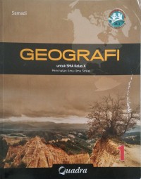 Geografi jilid 1: Untuk SMA kelas X peminatan ilmu-ilmu sosial