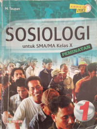 Sosiologi untuk SMA/MA kelas X jilid 1