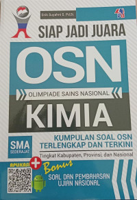 Siap jadi juara Olimpiade Sains Nasional Kimia Sma Sederajat